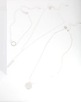 Silver Circle Choker Pack