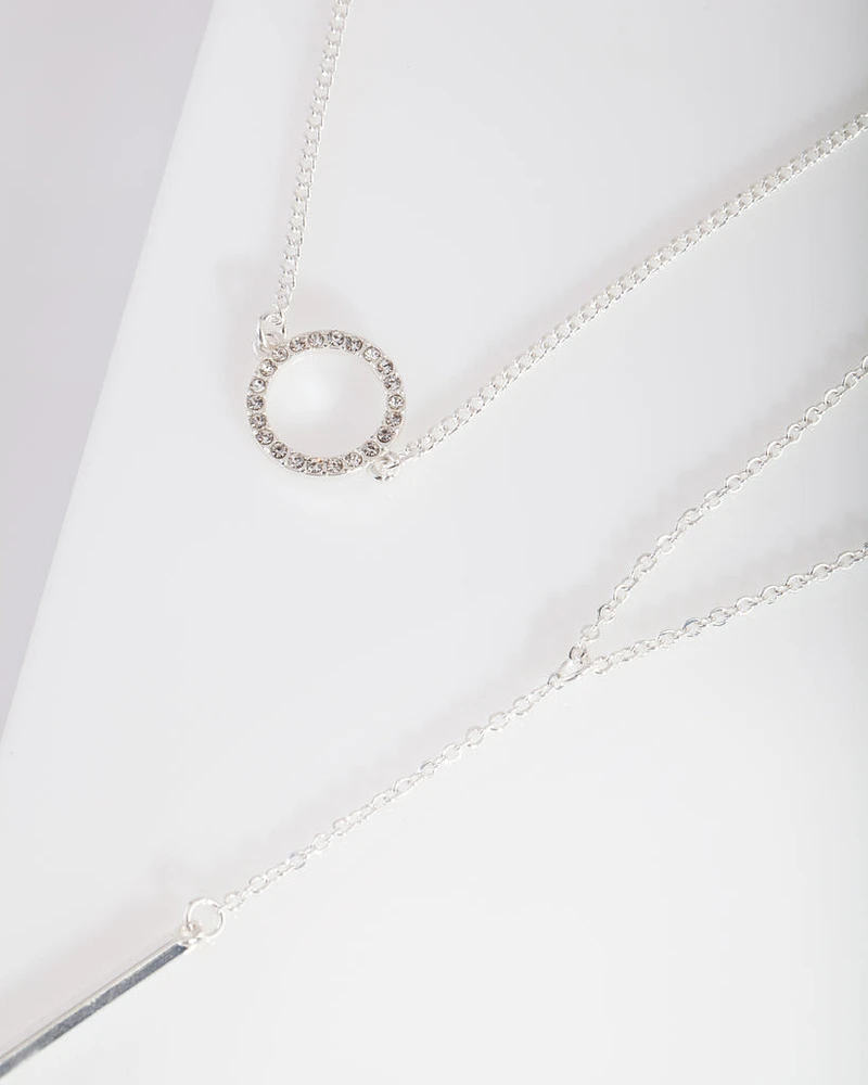 Silver Circle Choker Pack