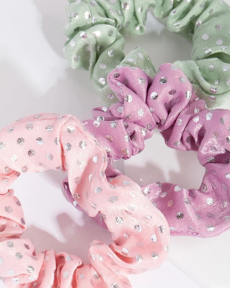 Kids Polka Dot Scrunchie Pack