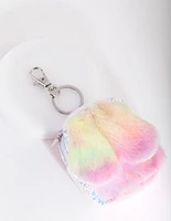 Kids Fluffy Bunny Backpack Keyring