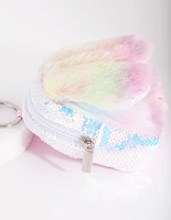 Kids Fluffy Bunny Backpack Keyring