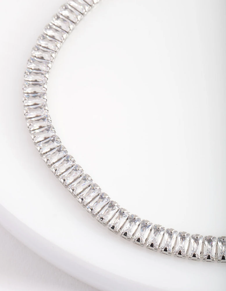 Cubic Zirconia Baguette Choker