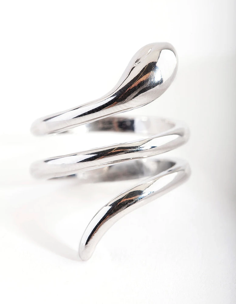 Silver Sleek Wrap Ring
