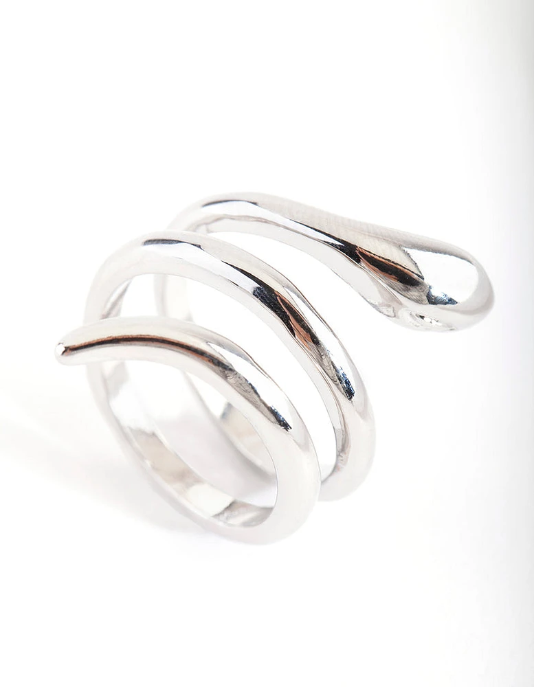 Silver Sleek Wrap Ring