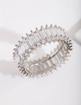 Cubic Zirconia Baguette Ring