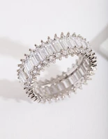 Cubic Zirconia Baguette Ring