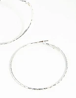 Silver 60MM Hoop Earring Pack