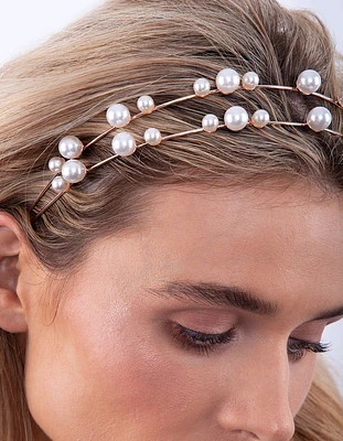 Silver Thread Wrapped Diamante Headband