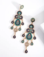 Antique Gold Bead Set Earrings