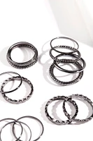 Gunmetal Fine Band Ring 16-Pack