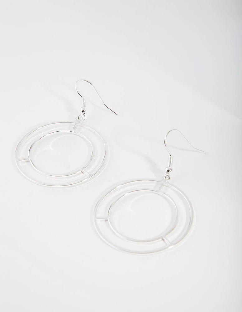 Silver Playschool Window Earrings