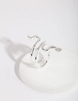 Silver Fine Snake Ring