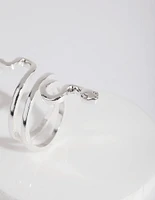 Silver Fine Snake Ring