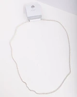 Silver Plated 60cm Rope Chain Necklace