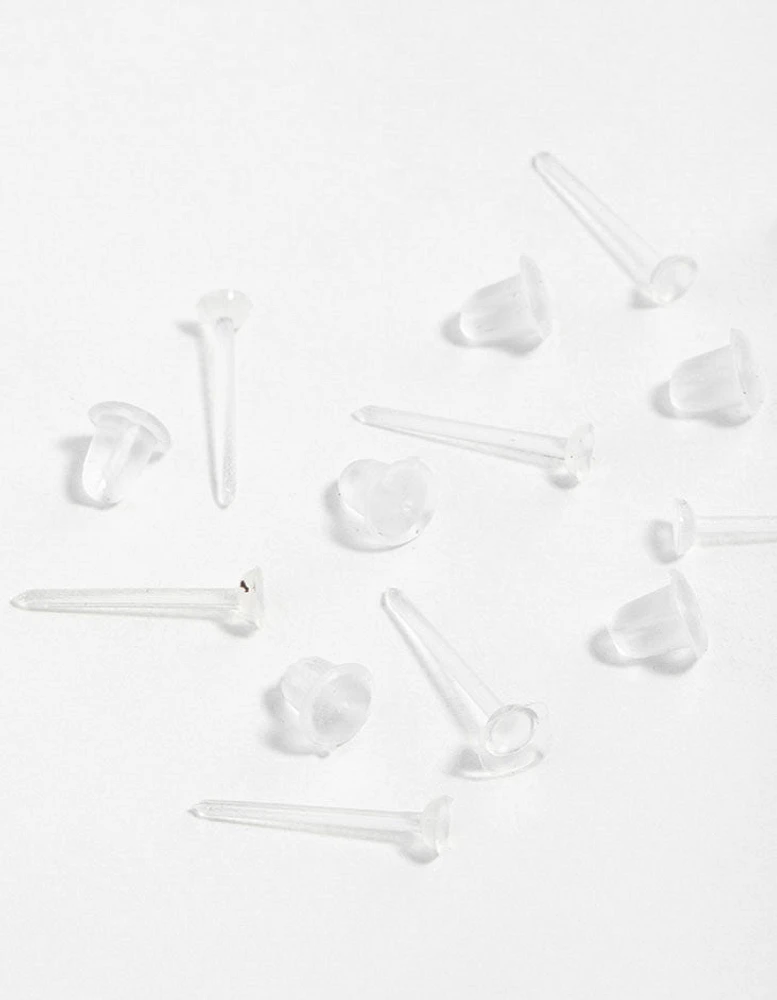 Plastic Sensitive Silicone Earrings