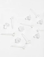 Plastic Sensitive Silicone Earrings