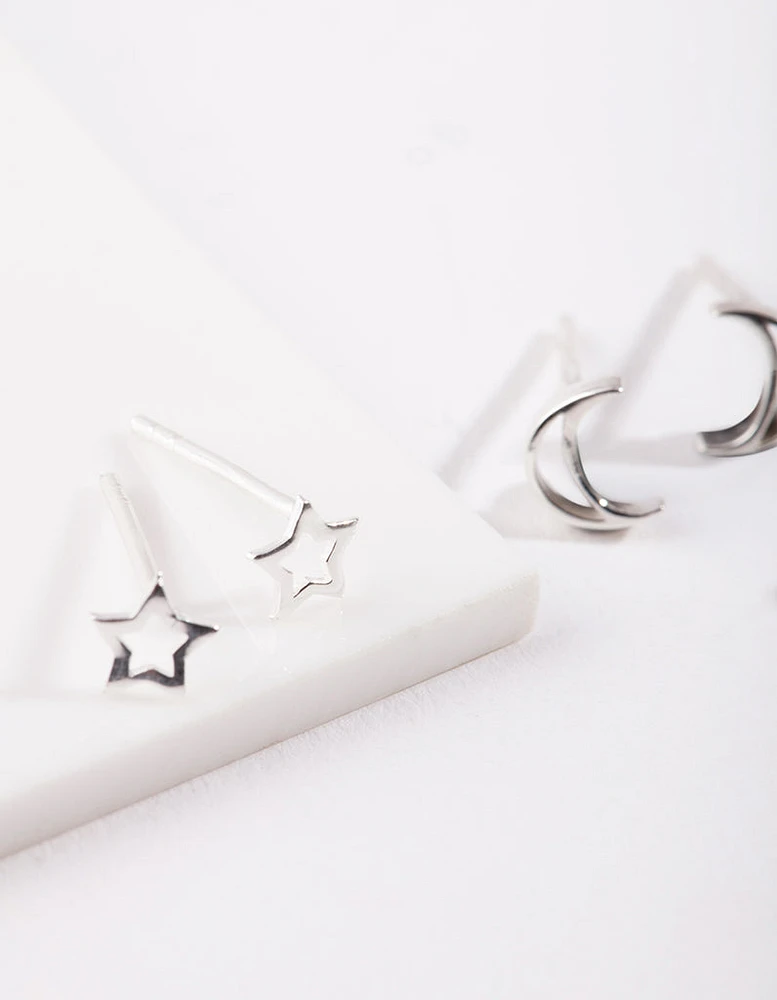 Sterling Silver Celestial Earring Pack