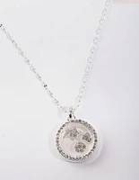 Silver Shaker Circle Necklace