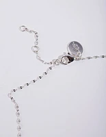 Silver Shaker Circle Necklace