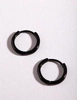 Black Small Hoop Earrings