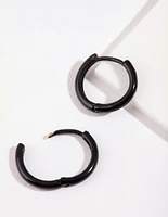 Black Small Hoop Earrings