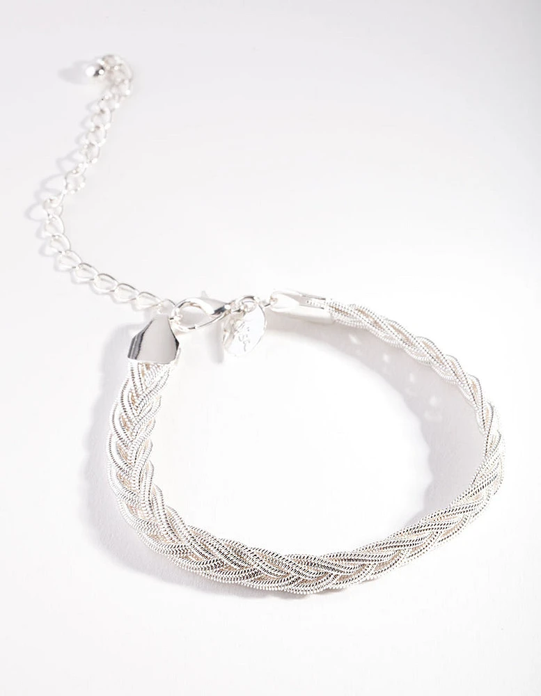 Silver Chain Rope Bracelet