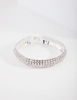 Silver Row Cupchain Bracelet