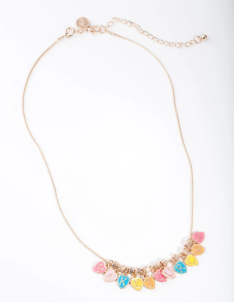 Kids Rainbow Charm Necklace Pack