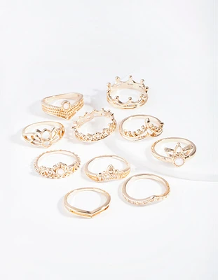 Gold Princess Opal Ring 10-Pack