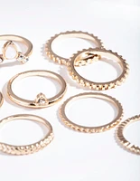 Gold Key Cut-Out Ring Pack