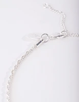 Silver Plated Thin Necklace