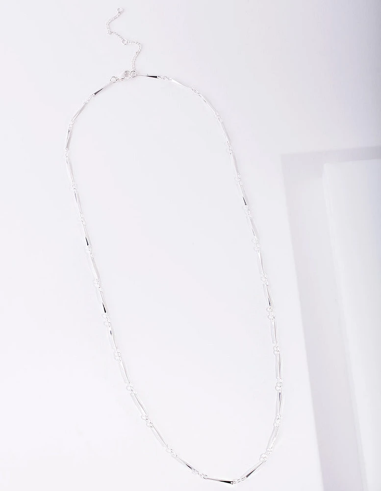 Silver Plated Long Necklace