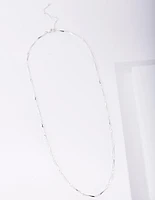 Silver Plated Long Necklace