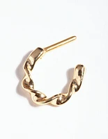 Gold Surgical Steel Twist Septum Ring