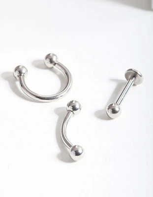 Surgical Steel Mixed Piercing Pack