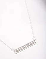 Sterling Silver Greek Key Necklace