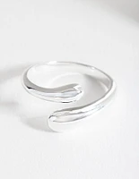 Sterling Silver Organic Open Ring