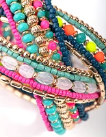 Bead Bright Twist Cuff