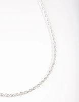 Silver Twisted Chain Necklace