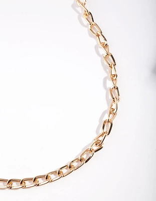 Gold Medium Link Necklace