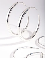 Silver Polished Hoop Earring Pack