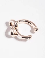 Rose Gold Knot Ear Cuff