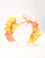 Multi Colour Large Flower Headband