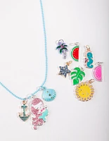 Kids Silver Make Your Own Mermaid Charm Necklace