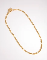 Gold Figaro T&O Necklace