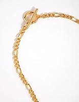 Gold Figaro T&O Necklace