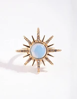 Gold Sun Beam Ring