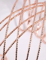 Rose Gold Twist Cuff Bracelet