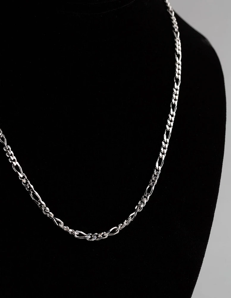 Sterling Silver Figaro Chain Necklace