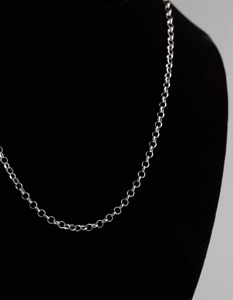 Sterling Silver Rolo Chain Necklace